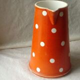 Earthenware pitcher digoin sarreguemines confetti model