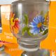 Verres vintage fleuris Arcoroc