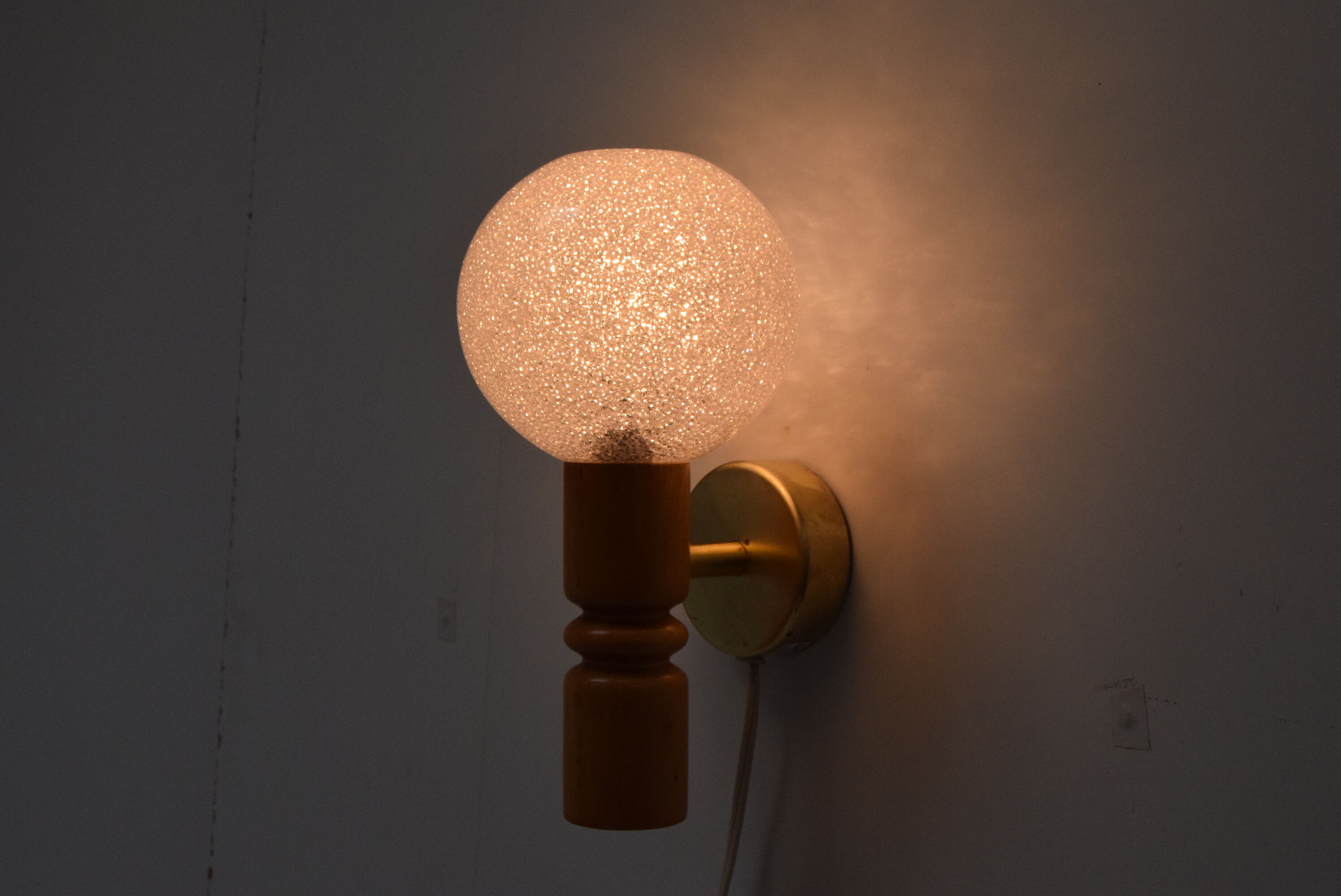 Mid-century wall lamp by Pokrok Zilina,1970's