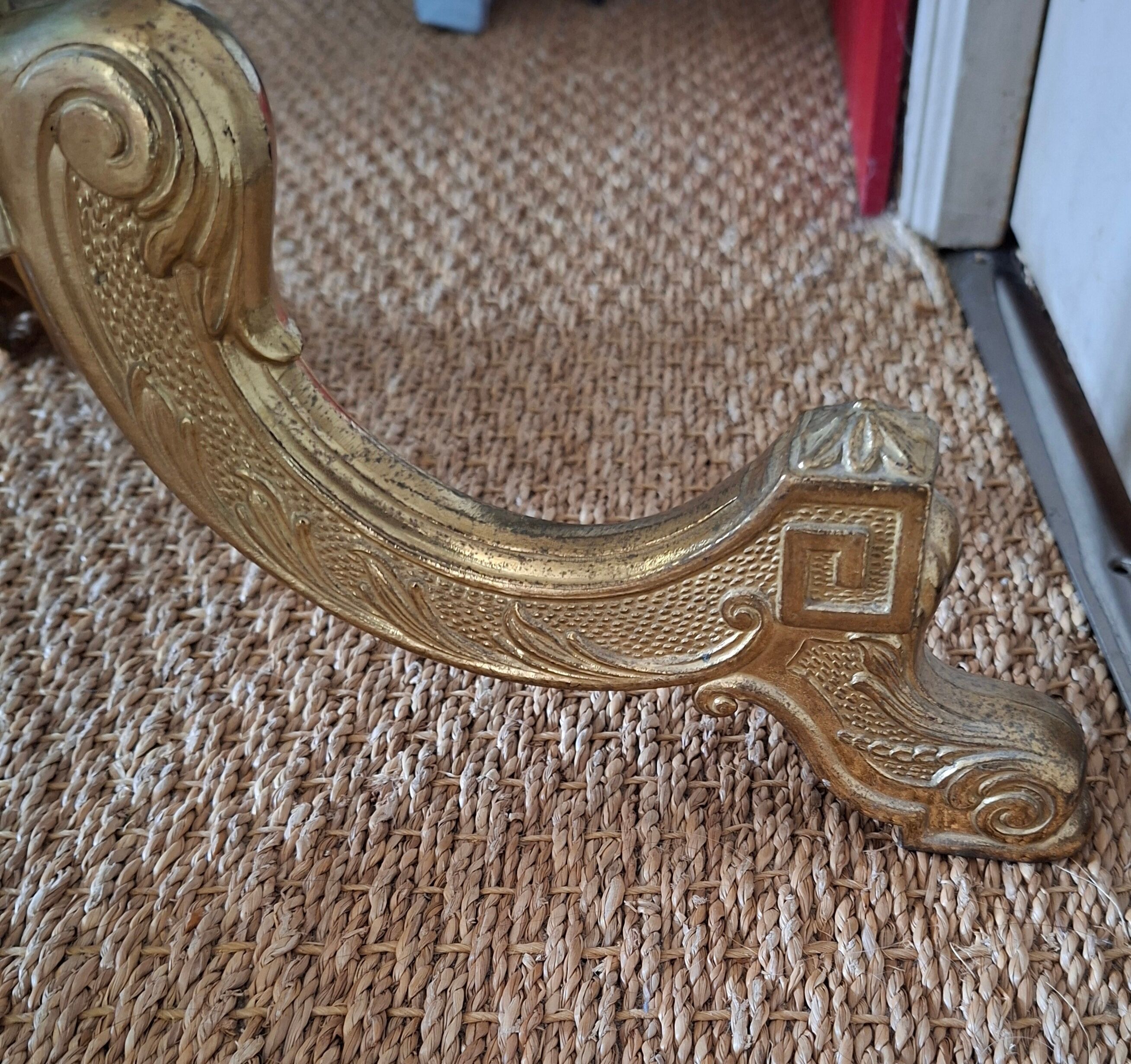 Golden parrot coat rack