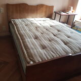 Bed frame with headboard whiskers