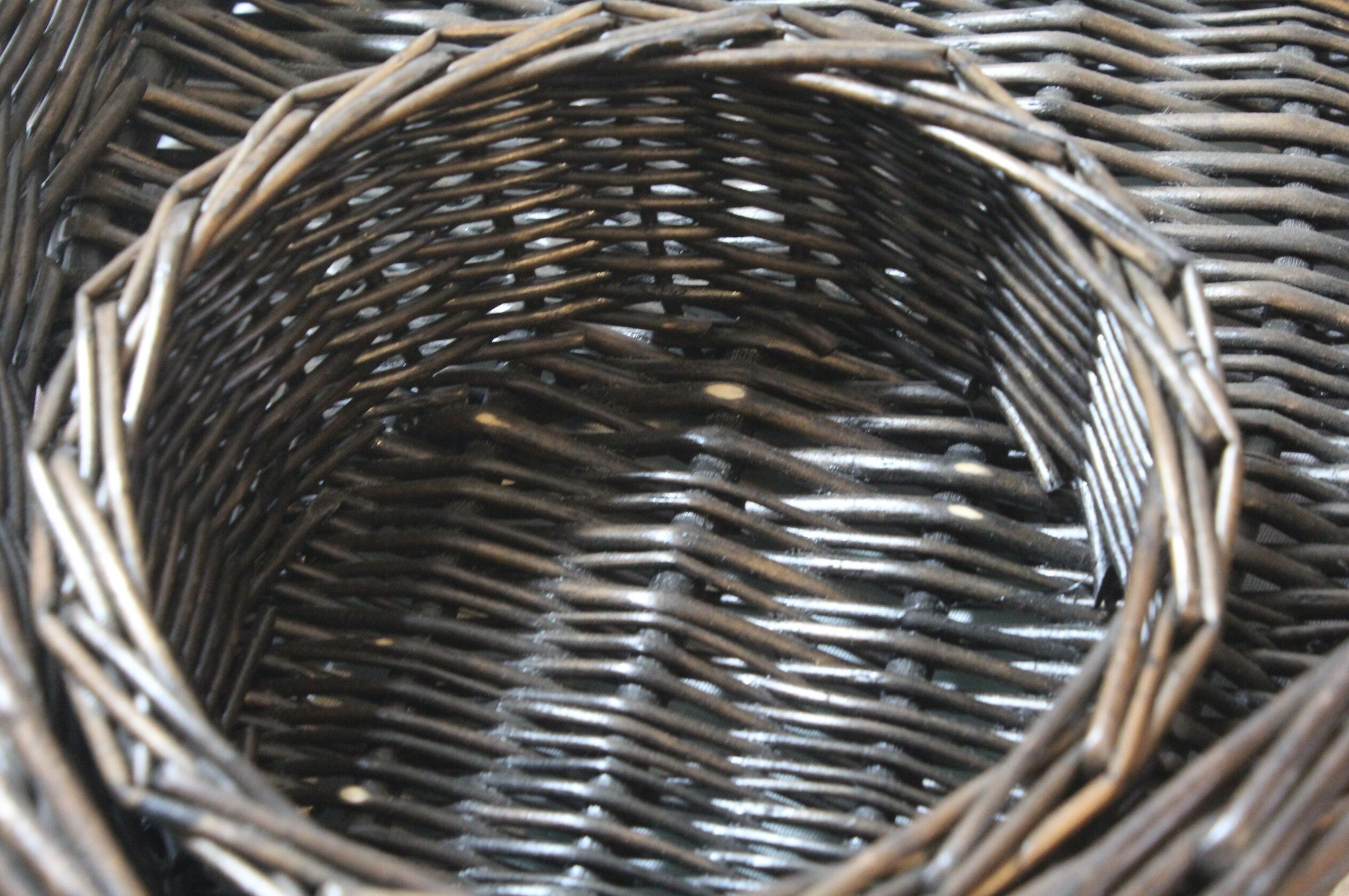 Wicker basket shaped fish