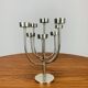 Chandelier Habitat vintage en inox, 9 branches