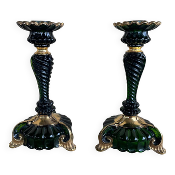 Pair of candlesticks from the Napoleonic III period.