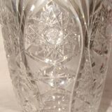 large cut crystal vase from "Bohemia" from the 1970s