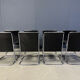 Set of 8 Calla chairs by Antonio Ari Colombo dining chairs, 1970s