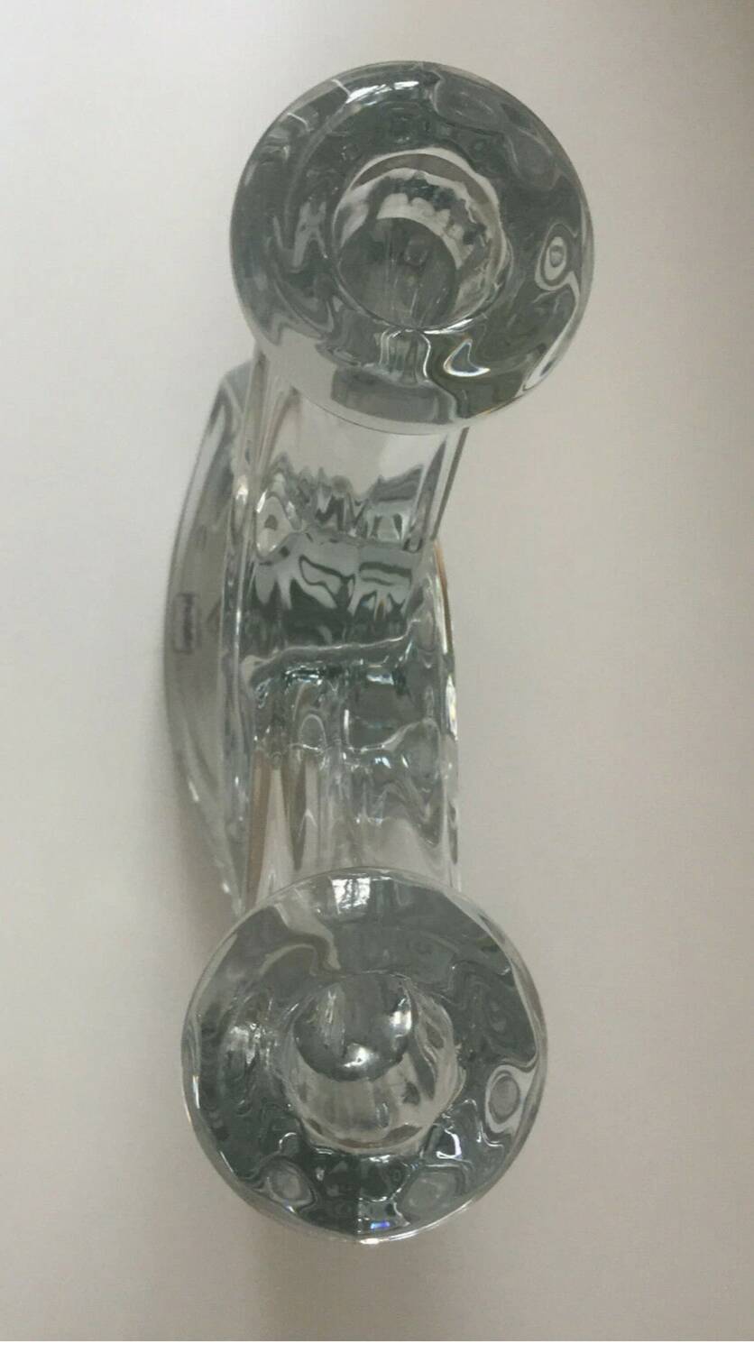 Beautiful crystal candlestick from Vannes Le Châtel