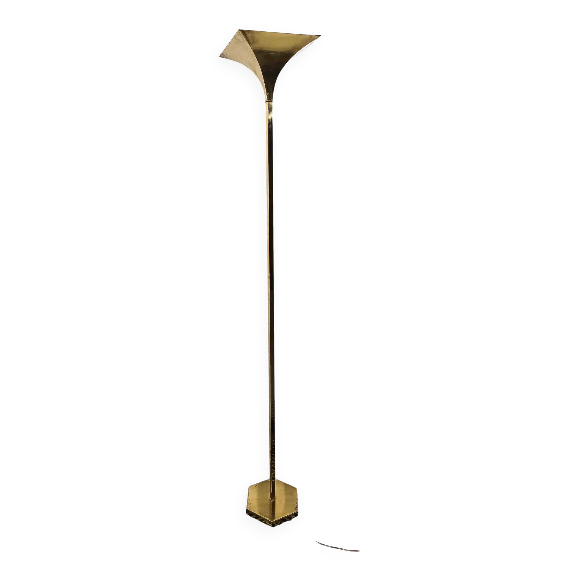 Brass Floor Lamp Italian Design by Relux Milano - 1980s