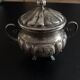 Antique silver sugar bowl