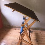 wooden architect's purpose table