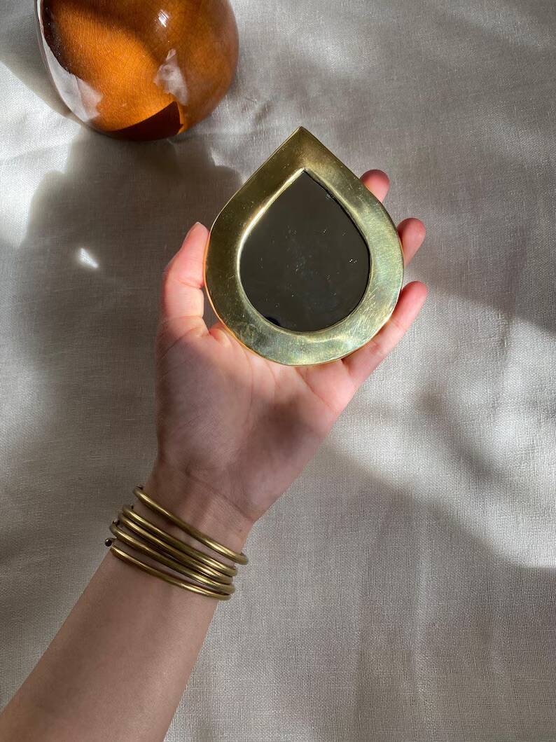 Miroirs en laiton fabriqué à la main