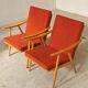 Pair of Boomerang armchairs by Antonin Suman for Ton (Thonet) 60