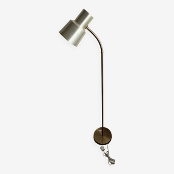 Vintage Minimalistic Scandinavian Spotlight Brass Floor Lamp Belid 1970s