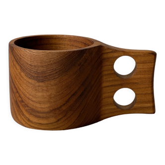 Design mug in natural monoxyl asian teak