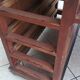 Vintage double-sided mahogany desk with 18 drawers.