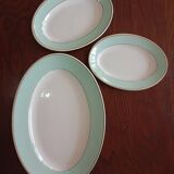 Plat ovale et raviers "Meudon" K&G Lunéville