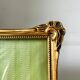 Antique ART NOUVEAU gilded Wooden Frame  18.5 cm x 14.5 cm CONVEX Glass
