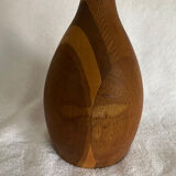 Decorative wooden vase.