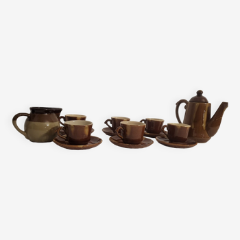 Stoneware coffee set