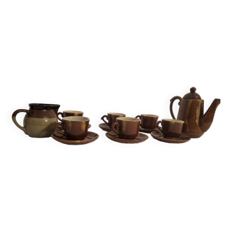 Stoneware coffee set