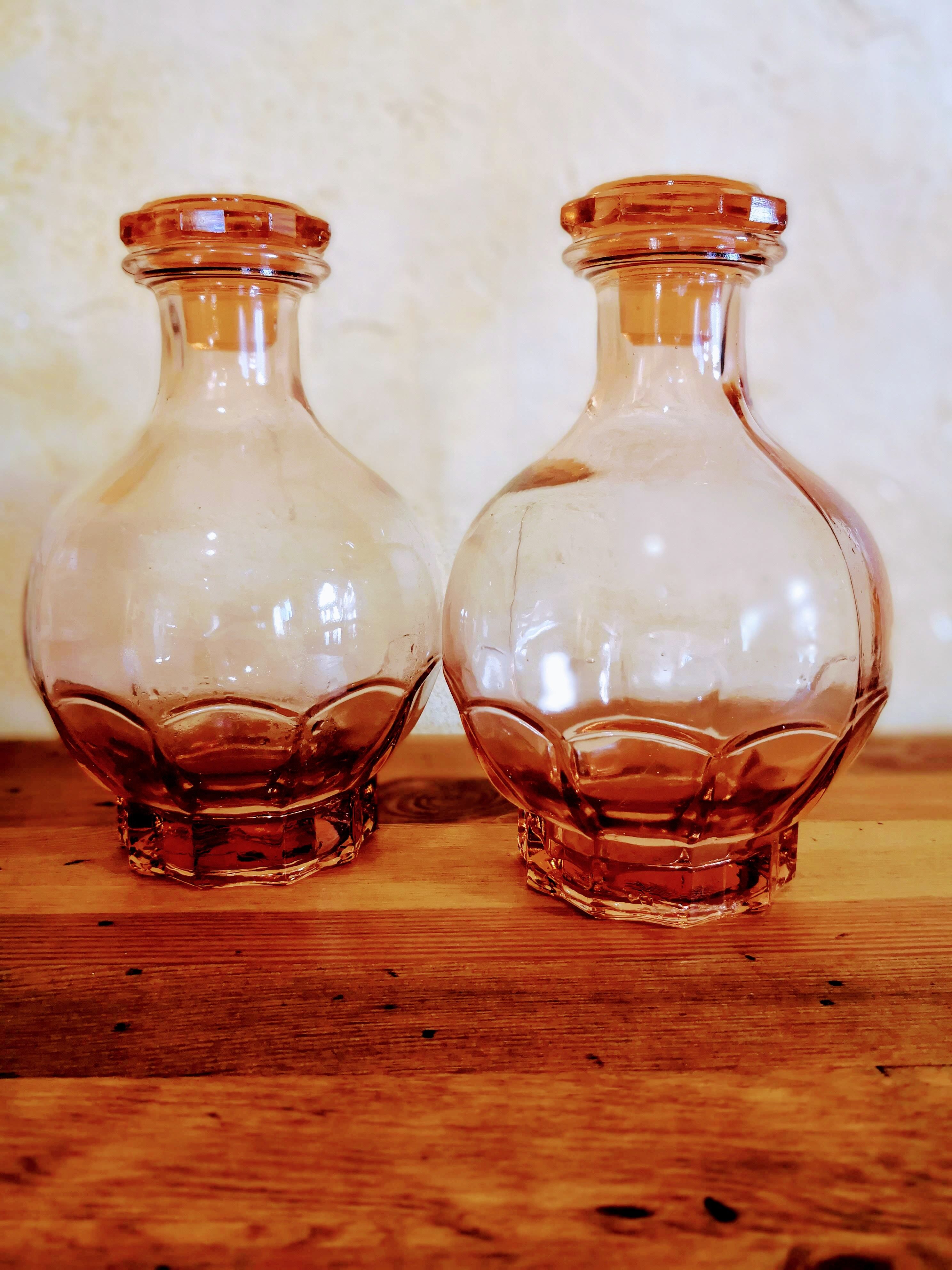 Pair of amber vials