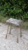 Tabouret rustique en bois massif