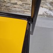 Lot de 8 chaises jaunes mullca 510