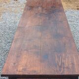 19th century farmhouse table with spindle legs, 225cm