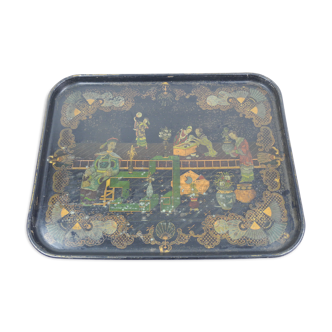 Plateau carton bouilli Napoléon III old boiled cardboard tray