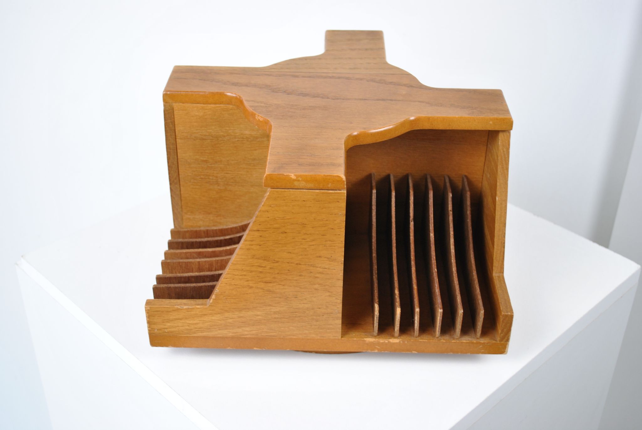 Range CD tournant bois