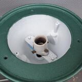 Workshop suspension with metallic green pole