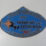 Old equestrian equestrian competition plate rally lorraine 1976