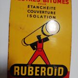 Enamelled advertising plate Ruberoid