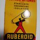 Enamelled advertising plate Ruberoid