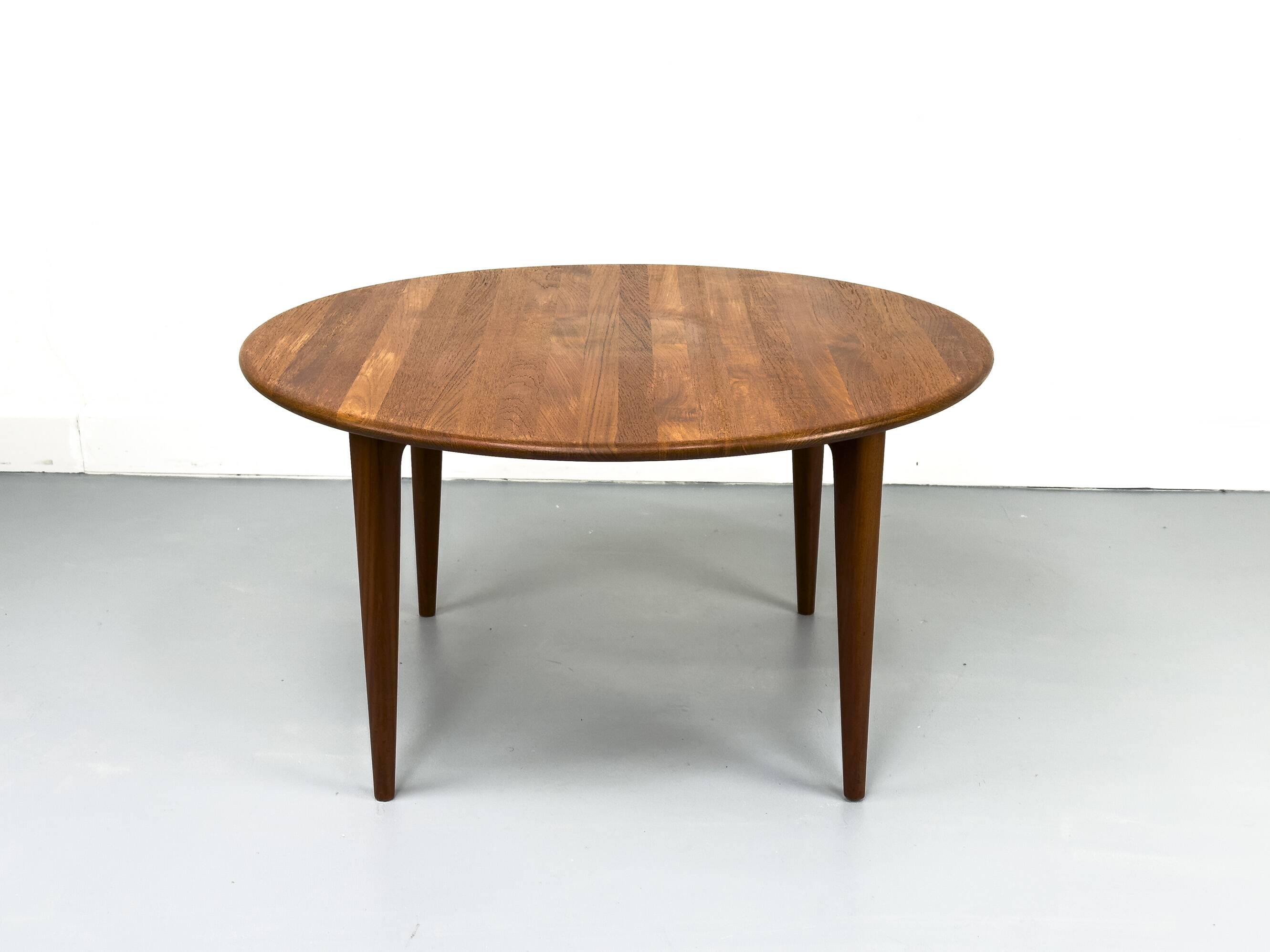Circular Teak Coffee Table from Mikael Laursen, 1960s