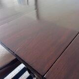 Antique Georgian twin pedestals dining table and 10 chairs