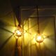 Paire d'applique lampe boule flotteur pêche corde vintage en verre