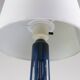 Danish Modern Blue and Brown Ceramic Table Lamp by E. Johansen for Søholm, 1960s