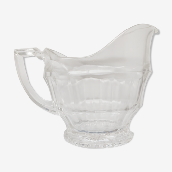 Glass pitcher pressed bistro 1960