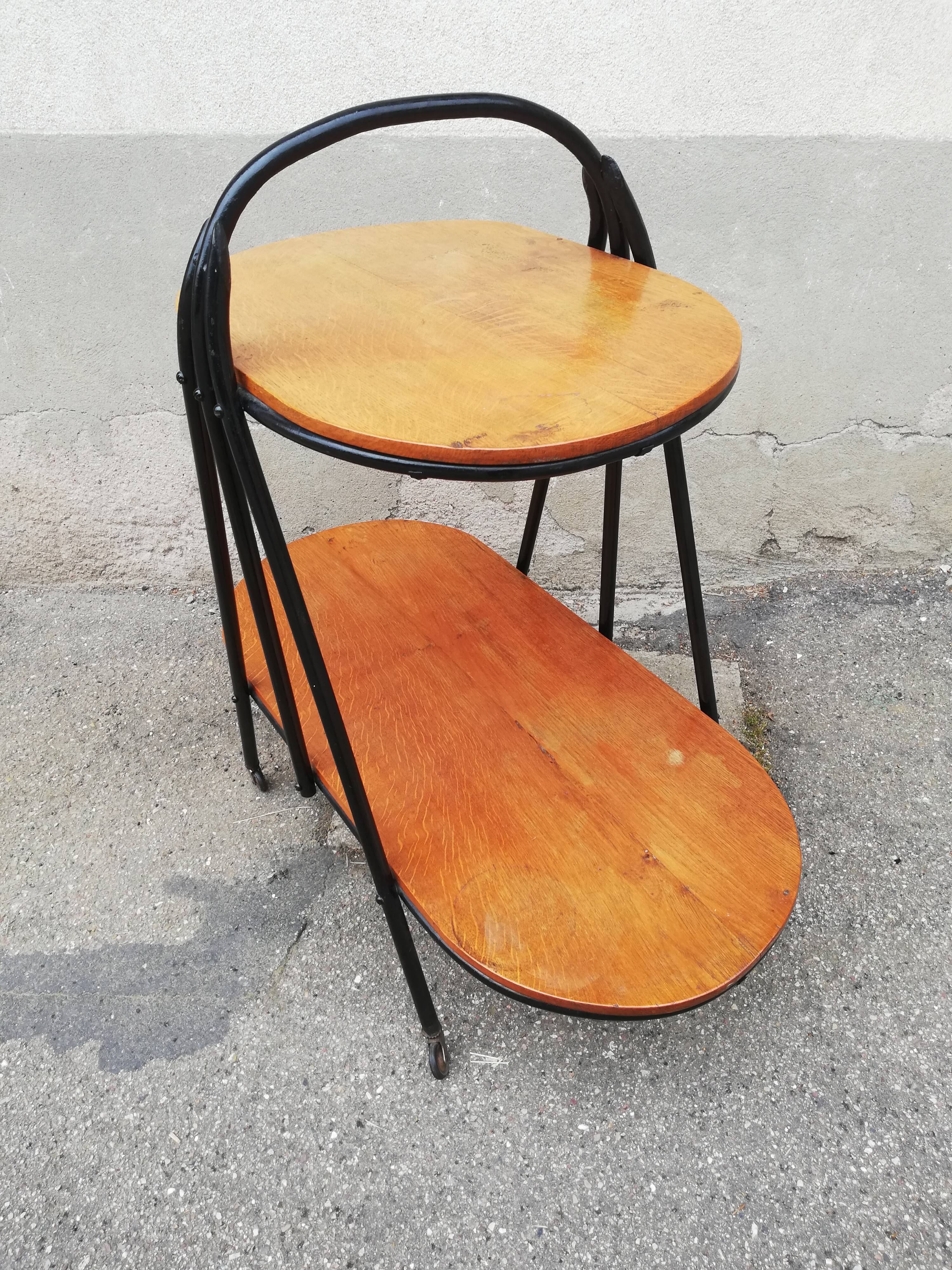 Service vintage oval trays