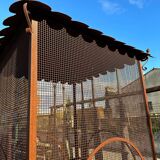 Handcrafted wrought iron aviary