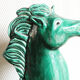 Green earthenware horse