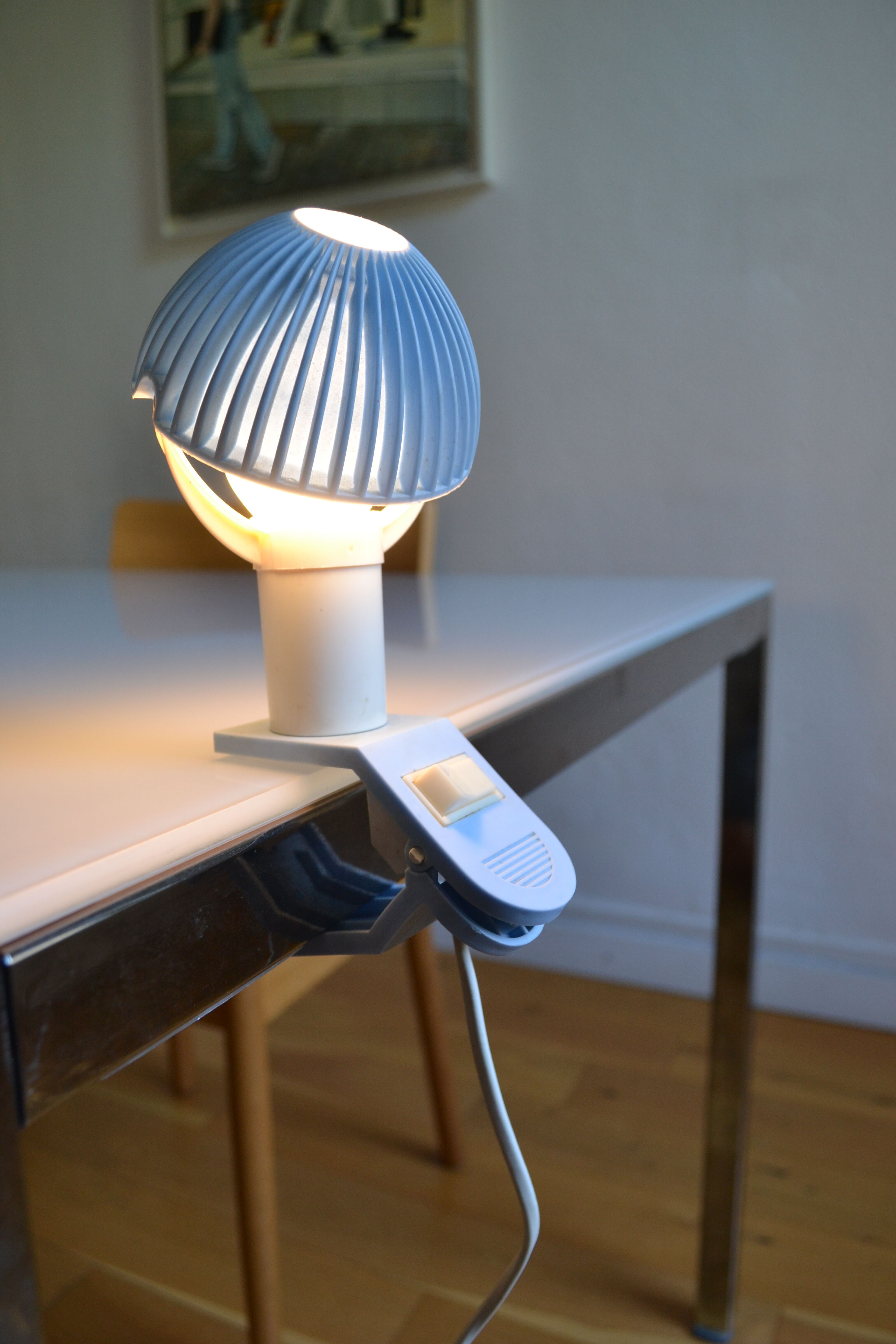 Spot lamp with mushroom clip sarlam years 80
