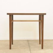 Mid-century walnut coffee table, wooden living room table, 1950s