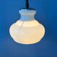 Suspension vintage mid-century en verre opalin (milk glass)