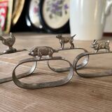 Animal motif napkin rings