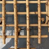 Bamboo wall coat rack