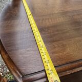 Extendable/foldable round table in walnut