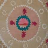 Hand-knotted rug Turkish vintage 137x140 cm