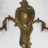 Pair of Louis XV style bronze wall sconces